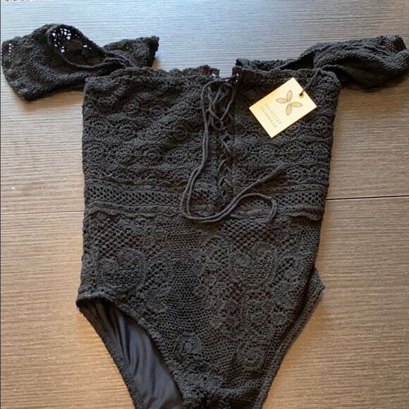 NWT Nightcap Bridget Black One Piece Swim Bodysuit S - Picture 3 of 7